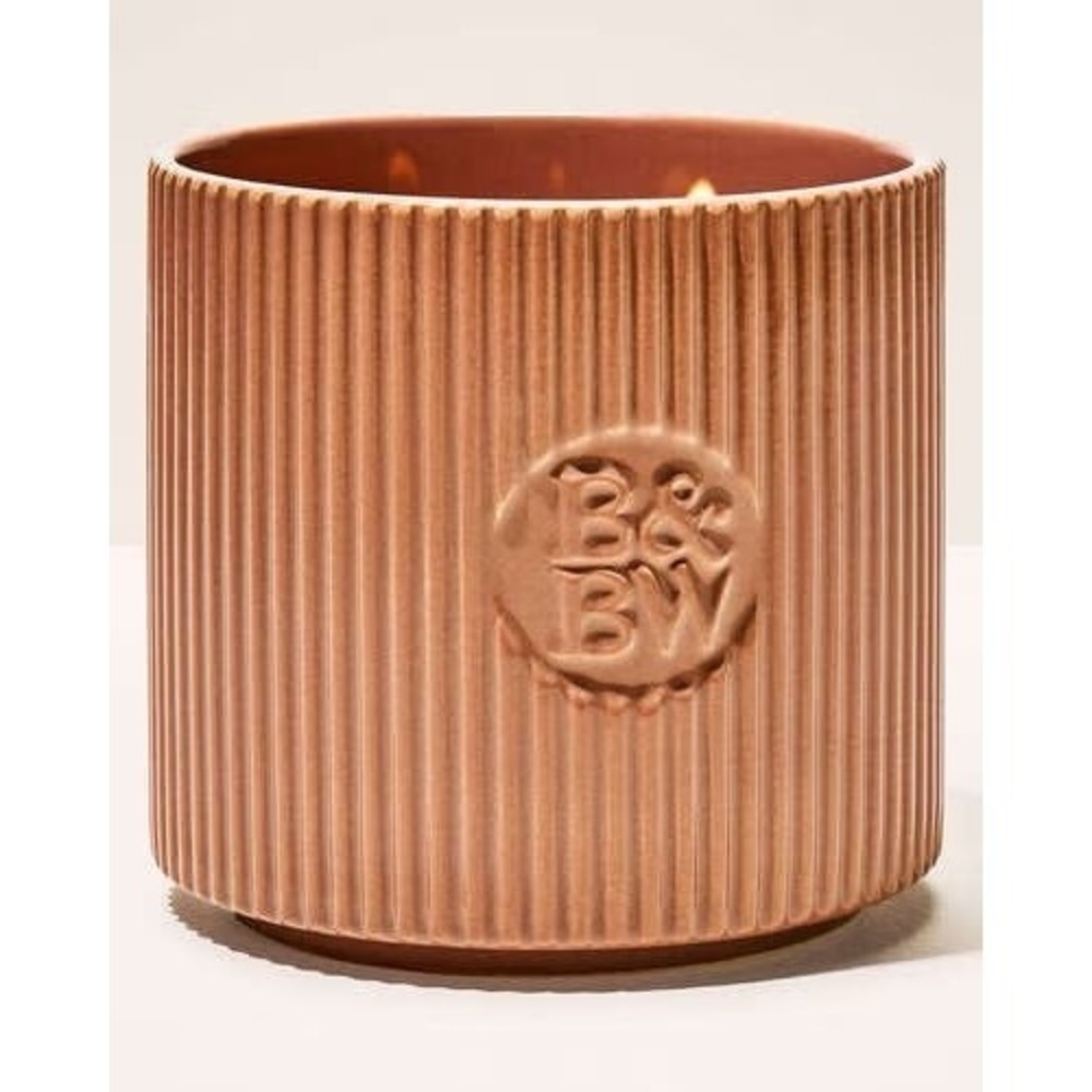 Bath & Body Frosted Cranberry CERAMIC 3-Wick Candles 14.5oz Tonka Bean Apple - Picture 6 of 7